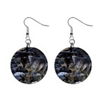 Vision Quest Grey Wolf 1  Button Earrings