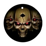 skull 3d Ornament (Round)