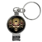 skull 3d Nail Clippers Key Chain