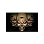 skull 3d Sticker (Rectangular)