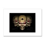 skull 3d Sticker A4 (10 pack)