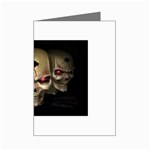 skull 3d Mini Greeting Card