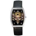 skull 3d Barrel Style Metal Watch