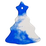 Blue Cloud Christmas Tree Ornament (Two Sides)