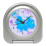 Blue And Purple Clouds Travel Alarm Clock