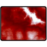 Cherry Cream Sky Fleece Blanket (Large)