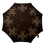 Leather-Look Star  Hook Handle Umbrella (Large)