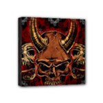 Evil Skulls Mini Canvas 4  x 4  (Stretched)