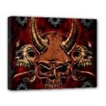 Evil Skulls Canvas 14  x 11  (Stretched)