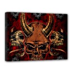 Evil Skulls Canvas 16  x 12  (Stretched)