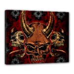 Evil Skulls Canvas 20  x 16  (Stretched)