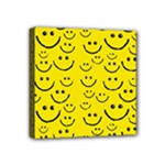 Smiley Face Mini Canvas 4  x 4  (Stretched)