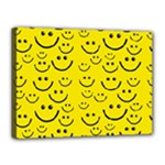 Smiley Face Canvas 16  x 12  (Stretched)