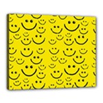 Smiley Face Canvas 20  x 16  (Stretched)