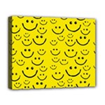 Smiley Face Deluxe Canvas 20  x 16  (Stretched)