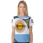 Argentina Women s V-Neck Sport Mesh Tee