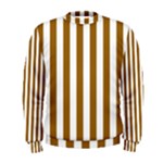 Vertical Stripes - White and Golden Brown Men s Sweatshirt