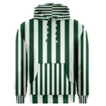 Vertical Stripes - White and Forest Green Men s Pullover Hoodie