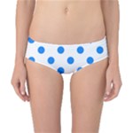 Polka Dots - Dodger Blue on White Classic Bikini Bottoms
