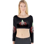 Untitled-5 Long Sleeve Crop Top (Tight Fit)