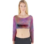 Rainbow Clouds Long Sleeve Crop Top (Tight Fit)