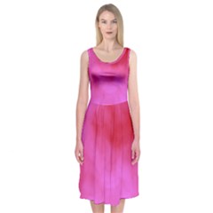 Pink Clouds Midi Sleeveless Dress from ArtsNow.com