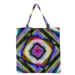 Rippled Geometry  Grocery Tote Bag