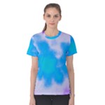 Blue And Purple Clouds Women s Cotton Tee