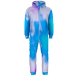 Blue And Purple Clouds Hooded Jumpsuit (Men)