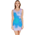 Blue And Purple Clouds Bodycon Dress