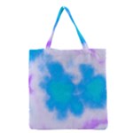 Blue And Purple Clouds Grocery Tote Bag