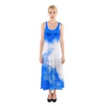 Blue Cloud Sleeveless Maxi Dress
