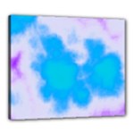 Blue And Purple Clouds Canvas 24  x 20  (Stretched)