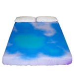 Blue And Purple Clouds Fitted Sheet (King Size)