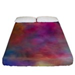 Rainbow Clouds Fitted Sheet (California King Size)