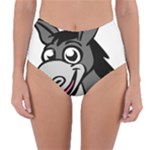 Donkey Head Reversible High-Waist Bikini Bottoms