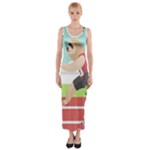Sloth Race Fitted Maxi Dress