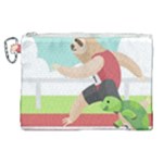 Sloth Race Canvas Cosmetic Bag (XL)