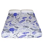Fathers Day doodle Fitted Sheet (California King Size)