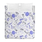 Fathers Day doodle Duvet Cover Double Side (Full/ Double Size)