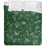 back to school doodles Duvet Cover Double Side (California King Size)