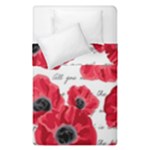 love poppies Duvet Cover Double Side (Single Size)