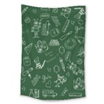back to school doodles Large Tapestry