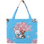 floral bunnies Mini Tote Bag