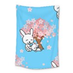floral bunnies Small Tapestry