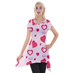 Muah Harts Short Sleeve Side Drop Tunic