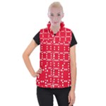 canadian maple leaves  Women s Button Up Vest