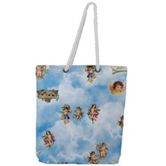 Full Print Rope Handle Tote (Large) 