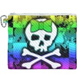 Rainbow Skull Canvas Cosmetic Bag (XXXL)