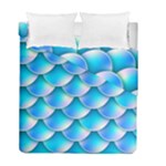 Mermaid Tail Blue Duvet Cover Double Side (Full/ Double Size)